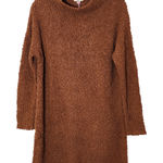 Umgee  Long Sleeve Mini Brown Sweater Dress Size Large NWT Photo 0