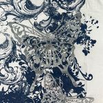 L.A. Blues NWT Size 4X White - Butterfly Graphic Print Knit Top Shirt Photo 3