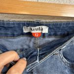 Arula stretchy denim dual colored shorts size 12 Blue Photo 1