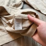 J.Crew  Tie cold-Shoulder Sweater Oatmeal Tan Size XS Photo 4