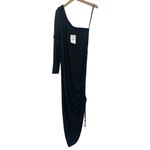LNA CLOTHING Dress Size 1X Plus Size Milou One Shoulder Ribbed Black Curvy NWT Photo 1