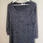 Gap Dress Long Sleeve Marled Black Gray Casual Neutral Comfy Photo 5