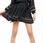 Free People  Delilah‎ Embroidered Minidress Blue Photo 0