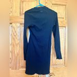 PINK - Victoria's Secret Pink - VS - Ribbed Black Long Sleeve Dress Photo 6