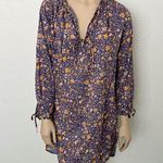 J.Crew [] Midnight Floral Print V-Neck Tunic Coverup Beach Dress Size Small S Photo 0