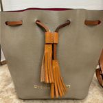 Dooney & Bourke Siena Serena Taupe Crossbody Bucket Bag. Photo 6