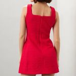 Maje  Red Tweed Mini Dress Size 40 Photo 1