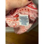 Go Softly Patio Red Paisley Maxi Dress M Rayon V Neck Short Sleeve Flowy Casual Size M Photo 2