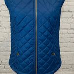 Laura Scott  Teal Quilted Vest-S Photo 2