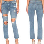 Frame Denim Le High Straight Distressed Ripped Denim Jeans, Size 28 Photo 1