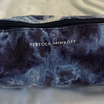 Rebecca Minkoff NWOT  Blue Tie Dye Cosmetic Barrel Pouch Photo 0