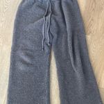 POL  anthropology Cozy Gray Fleece Wide-Leg Pants Photo 2