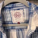 SO  Button-Up Lightweight Flannel Photo 1