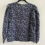 Generation Love  Idina Tulip Sleeve  100% Silk Leopard Print Blouse Size XS Photo 9