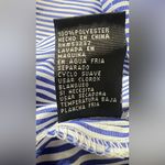 Unique spectrum  Navy and White Wrap Blouse Photo 5