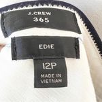 J.Crew Navy Edie Flat Front Trousers Photo 2