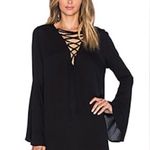 Fraiche by J Shift Lace Up Plunge V Photo 0