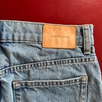 Everlane Women’s Denim Skirt Size 27 Deconstructed Raw Hem Mini Jean Skirt Blue Photo 2