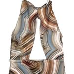 NWT Helen Owen Byblos Cutout Halter Cheeky High Cut One Piece Swim L Sandstone Blue Size L Photo 2