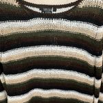Karen Kane  Lifestyle Petites Medium Sweater Womens Pullover Striped Crochet Photo 2