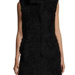 Theory Visterna B. Faux-Fur Vest Black, Size S Retail $395 (Excellent Condition) Photo 3