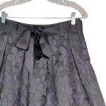 Gracia Skirt Black Large Circle Floral Ribbon Belt L New Photo 6