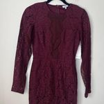 Tobi New w/ Tags Raven Lace Bodycon Wine Mini Dress Size Small Homecoming Party Photo 0