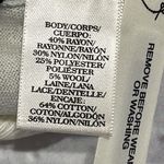 Ann Taylor Pullover sweater Size large Cream Black Lace Front Long Sleeve Sz S. Photo 4