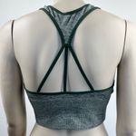 Victorias Secret PINK SPORT Heathered Green Strappy Racer‎ Back Sports Bra Size M Photo 1