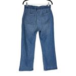 J.Crew  Womens Straight Leg Crop Jeans Sz 27 Medium Wash Paperbag Waist Photo 2