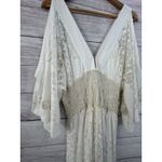 Anthropologie Farm Rio Solana Cutout Open Shoulder Midi Dress SIZE MEDIUM Photo 6