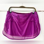 Lululemon Vibrant Purple Athletic Skort Size 10 EUC Photo 1