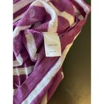 J.Jill Purple & White Striped Linen Tank Top Large Sleeveless Casual Scoop Neck Photo 6