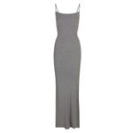 SKIMS SOFT LOUNGE LONG SLIP DRESS, HEATHER GREY, SIZE X-Small , $80 Photo 1