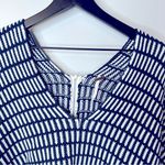 Free People Something Special Poncho Navy White Size M Photo 4