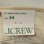 J.Crew  9” Demi Boot Crop Jeans Ecru Photo 9
