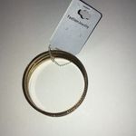 Elegant Mixed Metals Gold Tone Brass Boho Bangle Set Photo 3