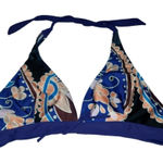 Bikini Top Multicolored Size Medium Blue Photo 0