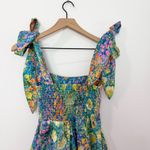 Show Me Your Mumu  Claire Painterly Petals Mini Dress Bow Ties Size XS Photo 4