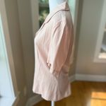 Vintage Sag Harbor Pink Short Sleeve Tie Back Blouse Jacket Blazer Size Medium Photo 2