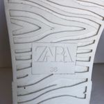 ZARA White & Gray Suede Silver Stud Leopard Print Women Shoes 36 / 6 Photo 9