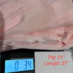 Blush Pink Lace Trim Chemise with Ribbed Texture : Box W07: Size M Photo 8