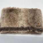 Michael Stars  Faux Fur Multi Tone Tan Brown Neck Wrap Scarf Photo 1