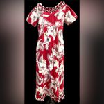 Vintage Karyl Kaye Hawaiian cotton muumuu maxi dress size 10 Photo 4