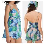 For Love & Lemons  Juniper Patchwork Romper Size Small NWT Photo 1