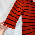 Newbury Kustom Red Black Stripe Zipper Dress Small Photo 4