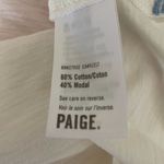 Paige Top Women S Off White Crew Neck Cotton Modal Graphic Tee Pullover NWT Photo 6