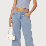 Edikted Raelynn Washed Low Rise Baggy Jeans Photo 0