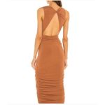 Michael Costello  x Revolve April Midi Dress in Terra Cotta Womens Medium New Photo 1