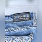 GRACE IN LA  Women’s Embellished Embroidered Low Rise Bootcut Jeans Photo 7